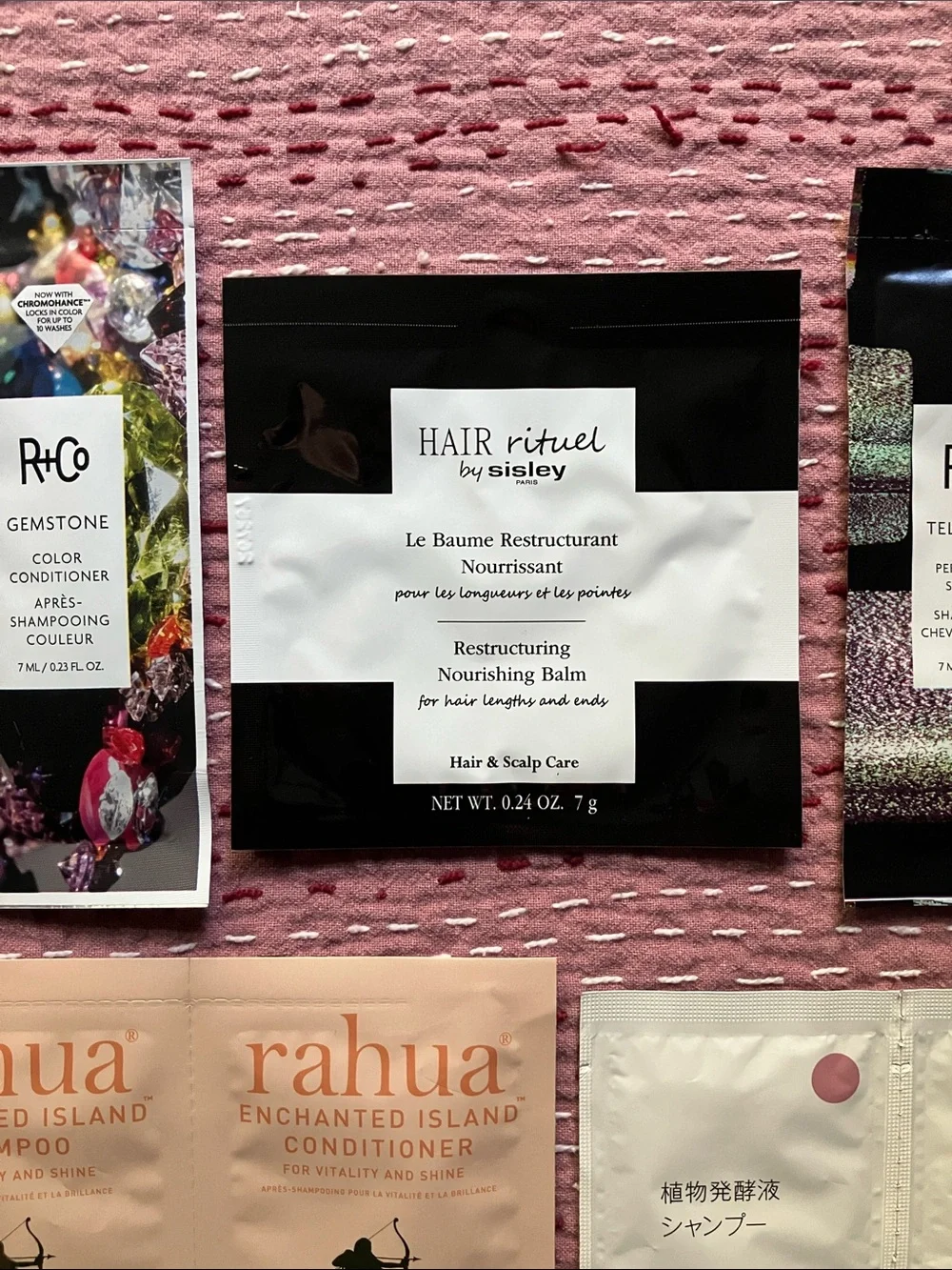 Shampoo and conditioner samples